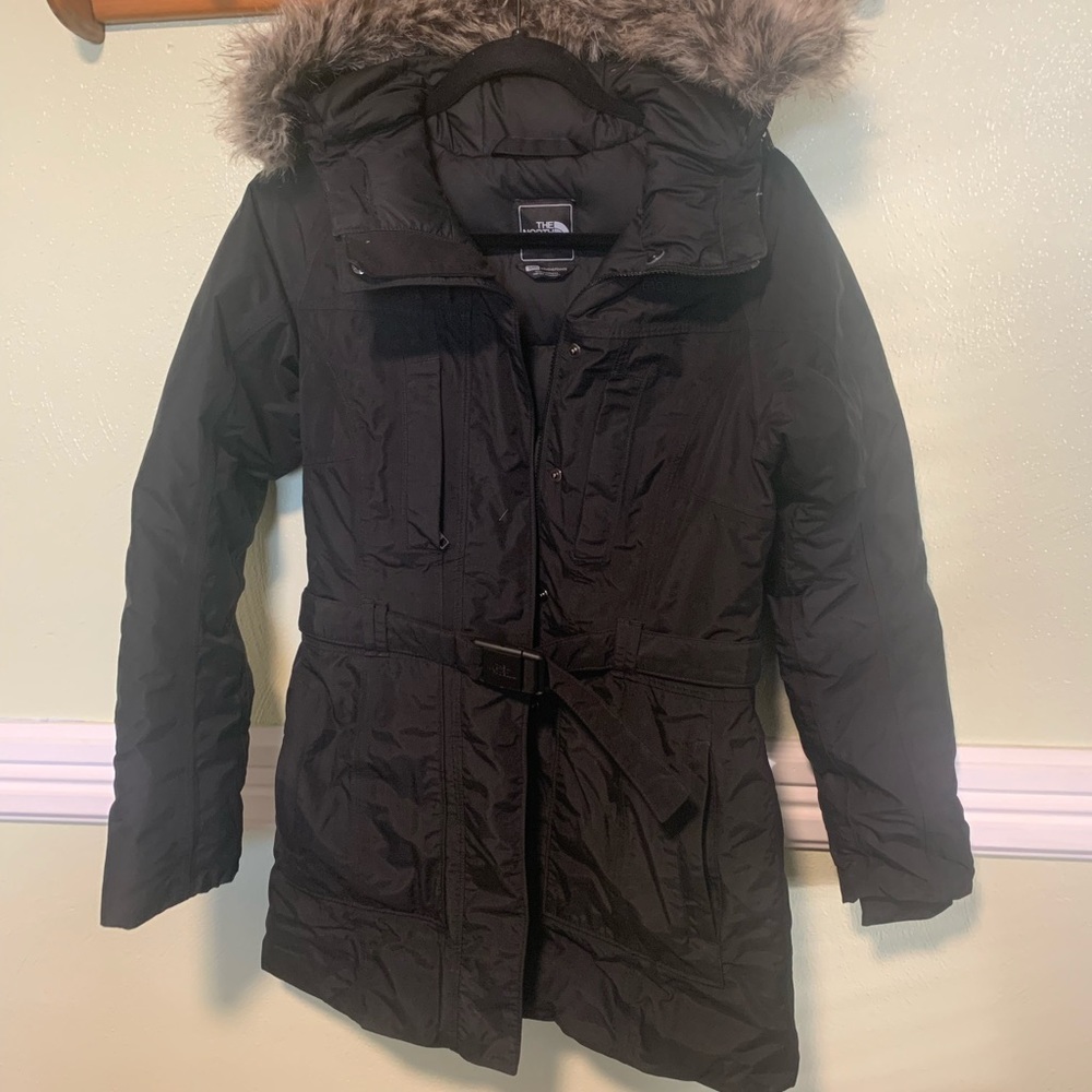 The North Face black winter coat